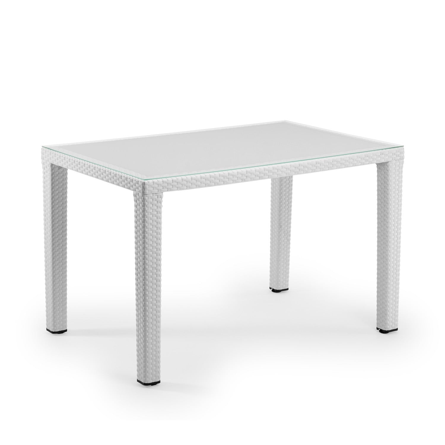 Tilia Antares Rattan Masa Cam Tabla 80×120 cm, Bahçe, Balkon, Kafe, Restoran, Dış Mekan İçin-zoom-1