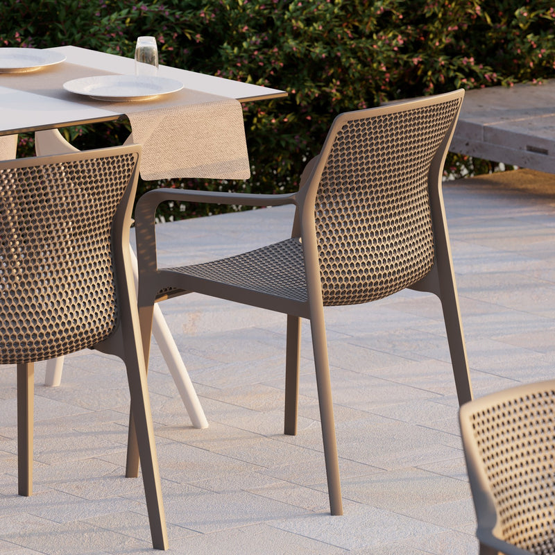 Tilia Briza Polipropilen Kollu Bahçe, Balkon, Dış Mekan, Kafe, Restoran Sandalyesi-zoom-