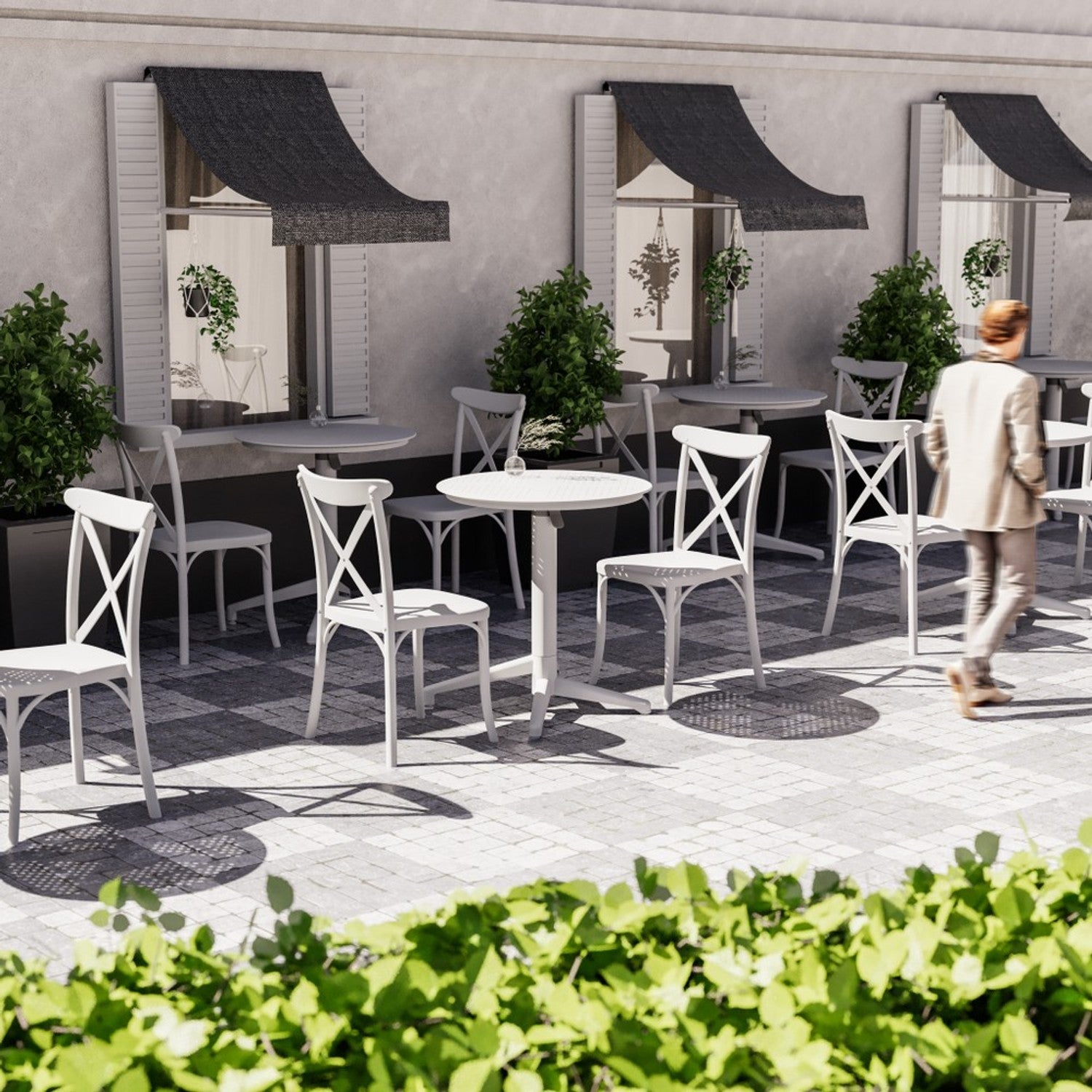 Tilia Capri Polipropilen Bahçe, Balkon, Dış Mekan, Kafe, Restoran, Düğün, Organizasyon Sandalyesi-zoom-5
