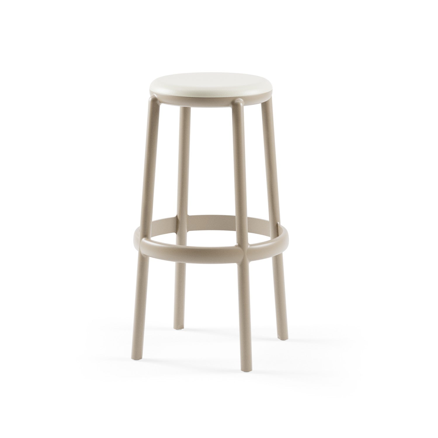 Tilia Duo Polipropilen Bar Taburesi 75 cm, Bahçe, Balkon, Dış Mekan, Kafe, Restoran İçin-5