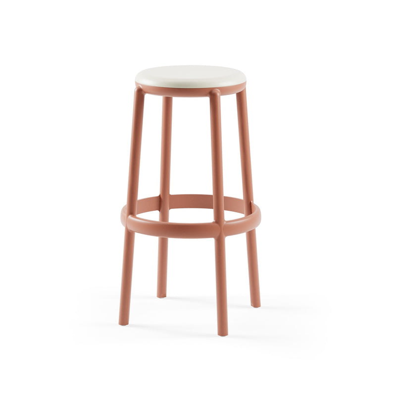 Tilia Duo Polipropilen Bar Taburesi 75 cm, Bahçe, Balkon, Dış Mekan, Kafe, Restoran İçin-zoom-
