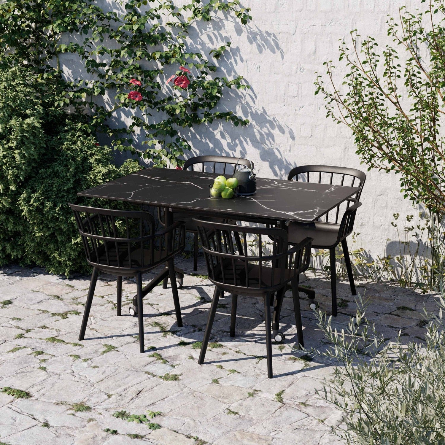 Tilia Eva-P Polipropilen Kollu Bahçe, Balkon, Dış Mekan, Kafe, Restoran Sandalyesi-5