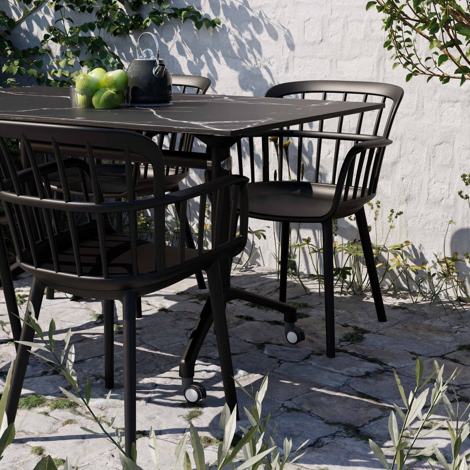 Tilia Eva-P Polipropilen Kollu Bahçe, Balkon, Dış Mekan, Kafe, Restoran Sandalyesi-4