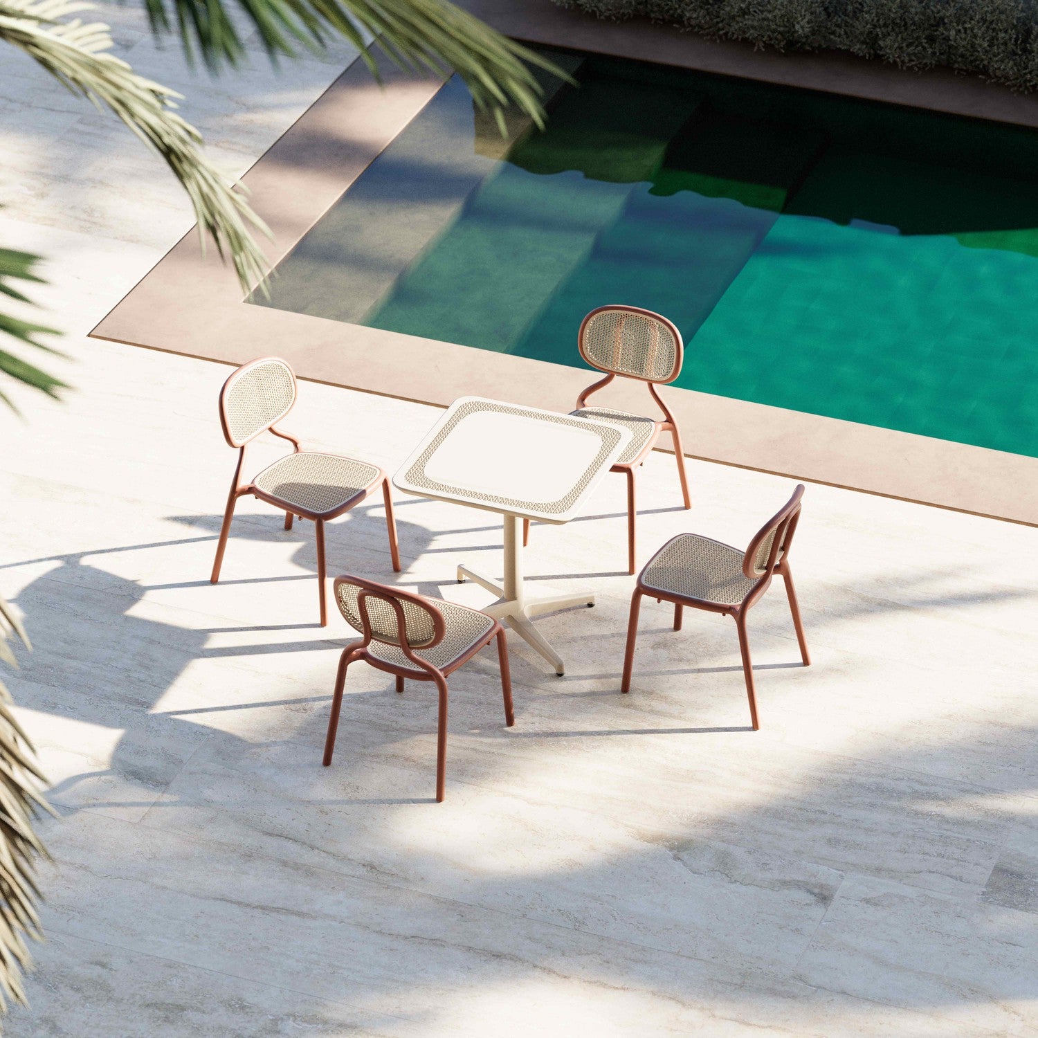 Tilia Haz Sabit Polipropilen Masa 70x70 cm, Bahçe, Balkon, Dış Mekan, Kafe, Restoran İçin-zoom-2
