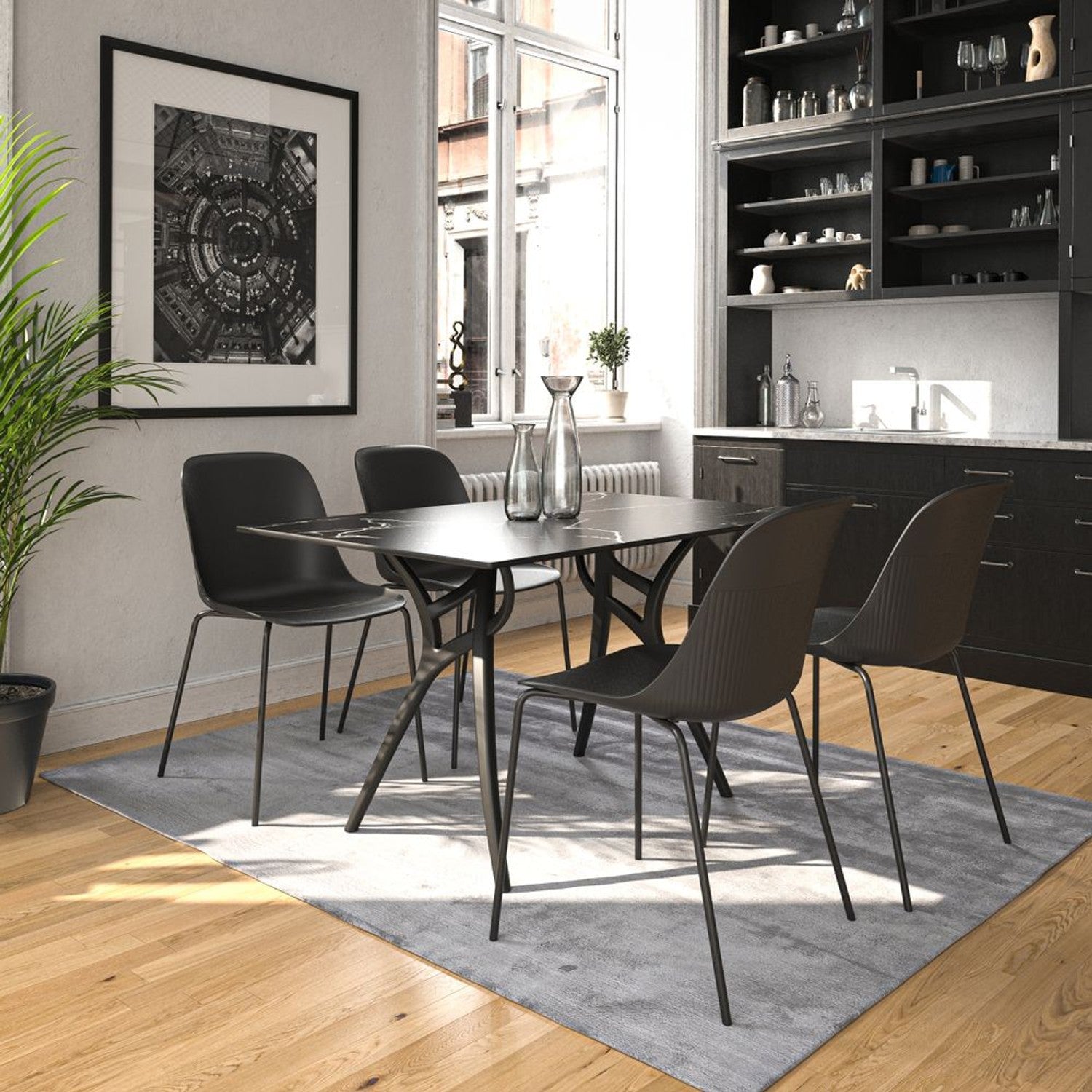 Tilia Ivy-L Polipropilen Bahçe, Balkon, Kafe, Restoran Masası Kompakt Tabla 77X120 cm-2