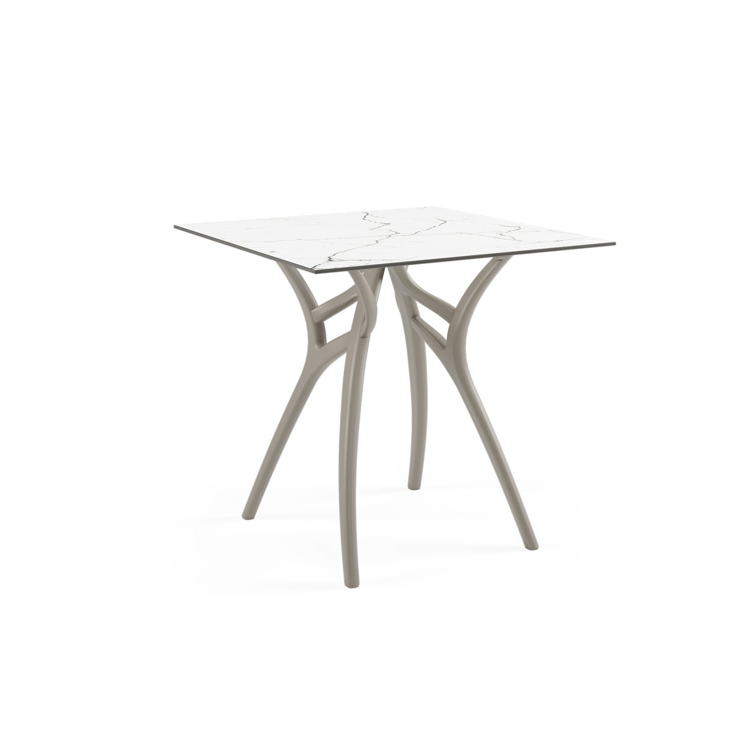 Tilia Ivy-L Polipropilen Bahçe, Balkon, Kafe, Restoran Masası Kompakt Tabla 77X77 cm-zoom-10