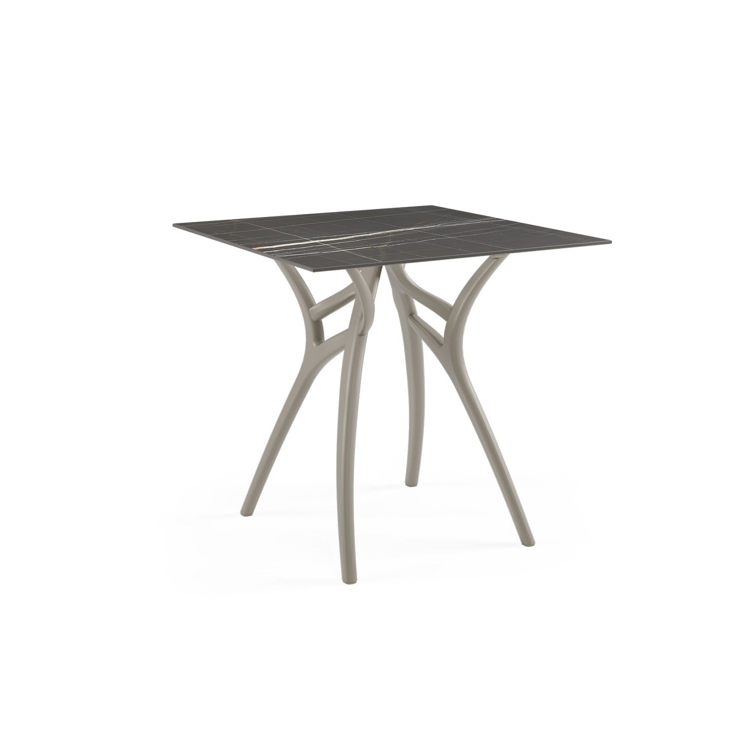 Tilia Ivy-L Polipropilen Bahçe, Balkon, Kafe, Restoran Masası Kompakt Tabla 77X77 cm-6