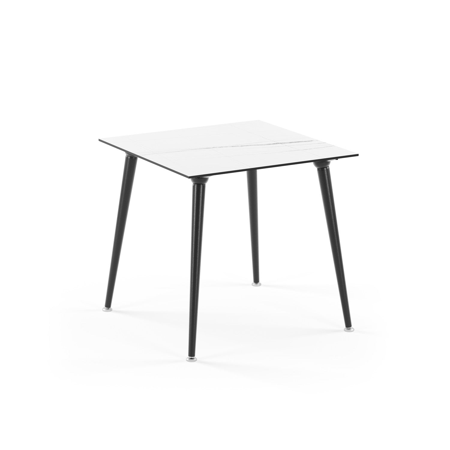 Tilia Lamax-F Masa Siyah Metal Katlanabilir Ayak Compact Tabla 77X77 cm, Bahçe, Balkon, Dış Mekan, Kafe, Restoran İçin-zoom-5