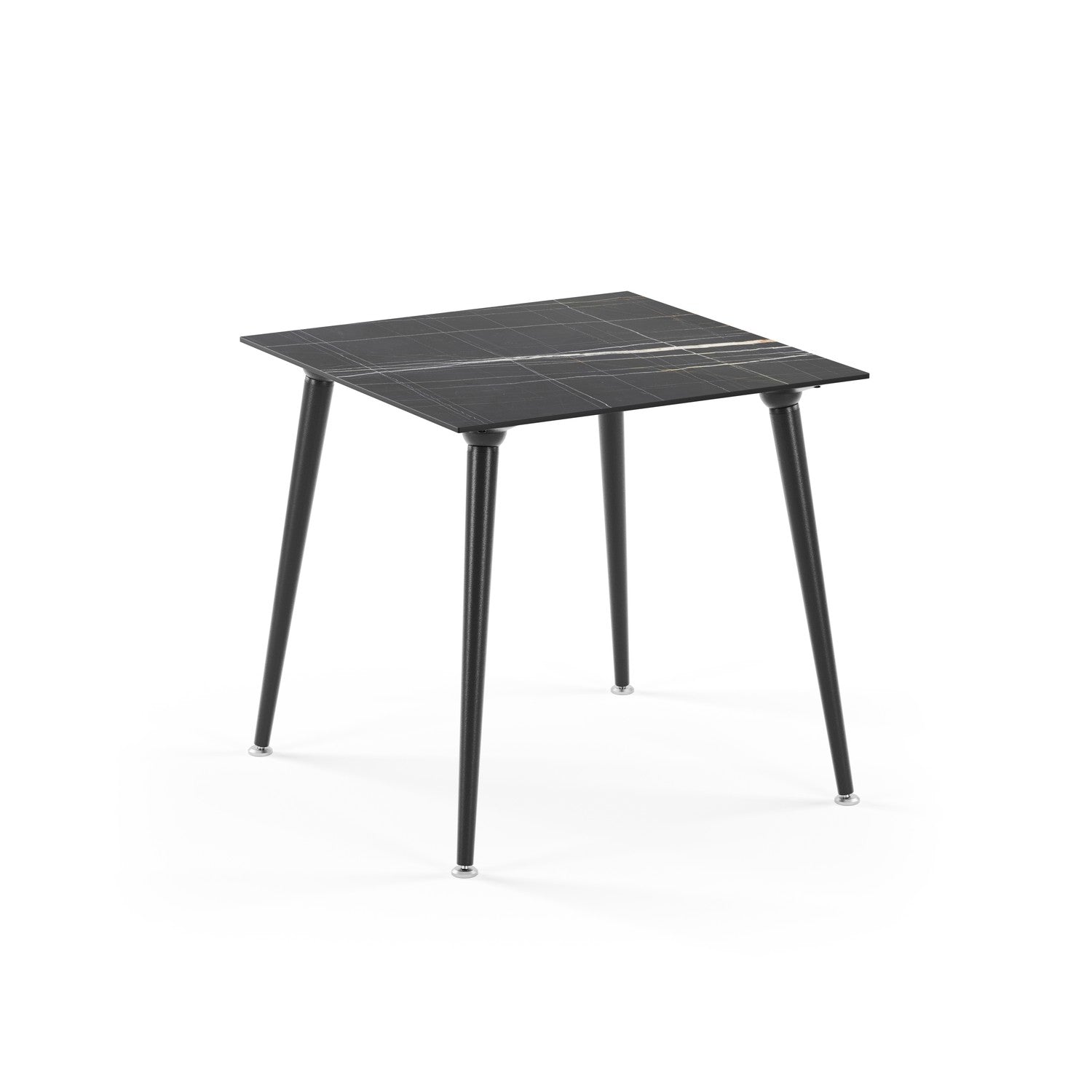 Tilia Lamax-F Masa Siyah Metal Katlanabilir Ayak Compact Tabla 77X77 cm, Bahçe, Balkon, Dış Mekan, Kafe, Restoran İçin-zoom-6