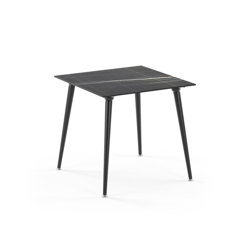 Tilia Lamax-F Masa Siyah Metal Katlanabilir Ayak Compact Tabla 77X77 cm, Bahçe, Balkon, Dış Mekan, Kafe, Restoran İçin-zoom-