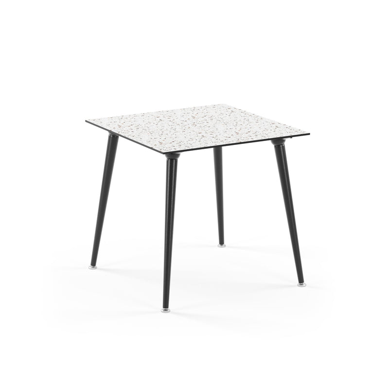 Tilia Lamax-F Masa Siyah Metal Katlanabilir Ayak Compact Tabla 77X77 cm, Bahçe, Balkon, Dış Mekan, Kafe, Restoran İçin-zoom-
