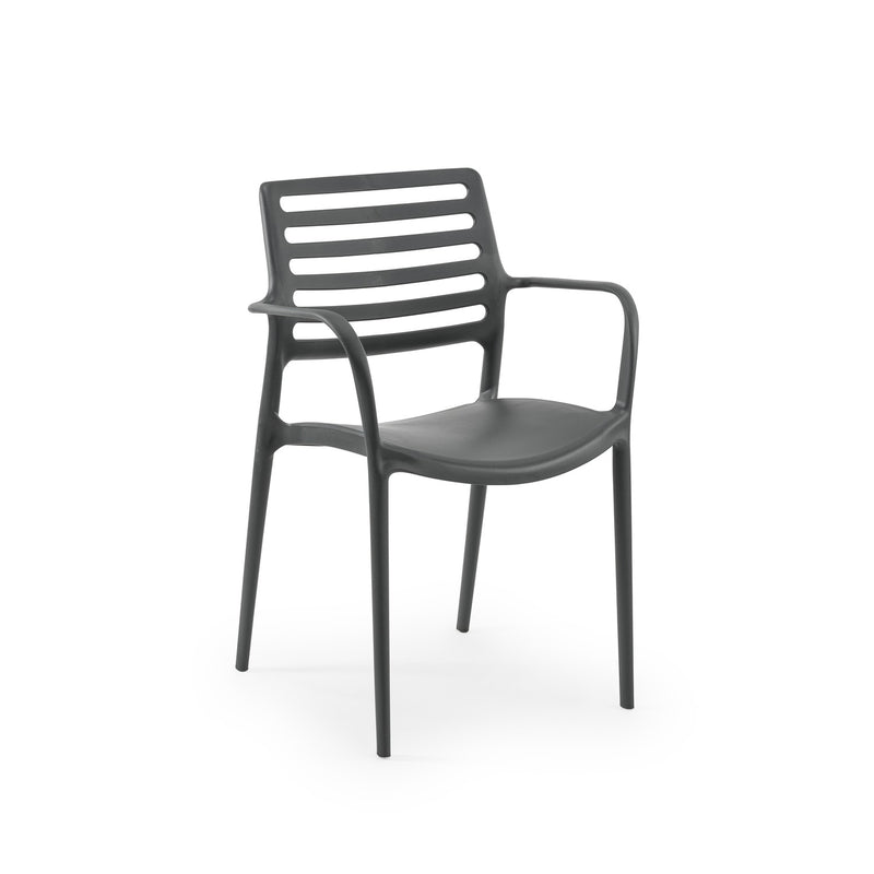 Tilia Louise-XL Polipropilen Kollu Bahçe, Balkon, Dış Mekan, Kafe, Restoran Sandalyesi-zoom-