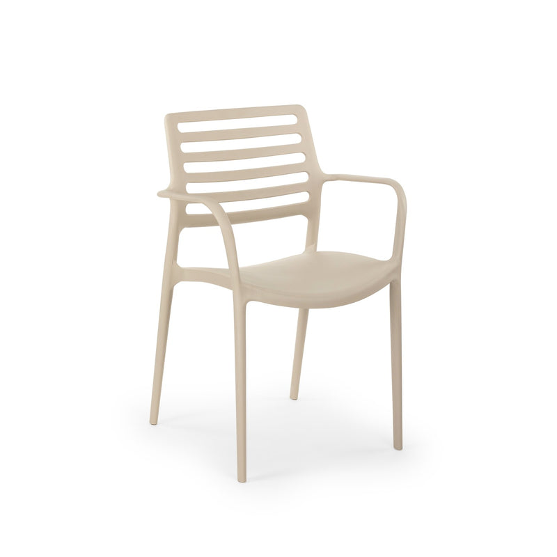 Tilia Louise-XL Polipropilen Kollu Bahçe, Balkon, Dış Mekan, Kafe, Restoran Sandalyesi-zoom-