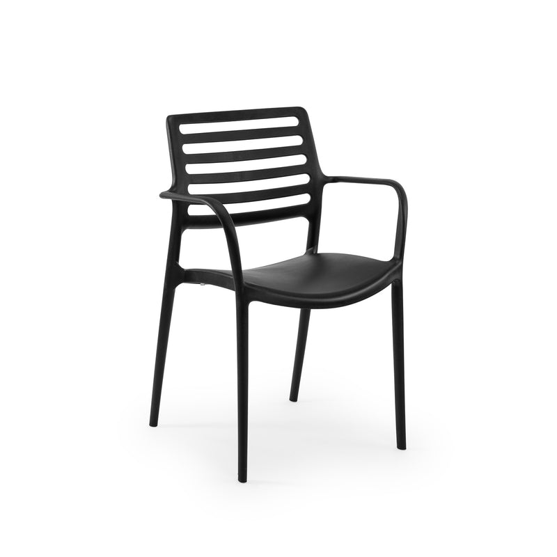 Tilia Louise-XL Polipropilen Kollu Bahçe, Balkon, Dış Mekan, Kafe, Restoran Sandalyesi-zoom-
