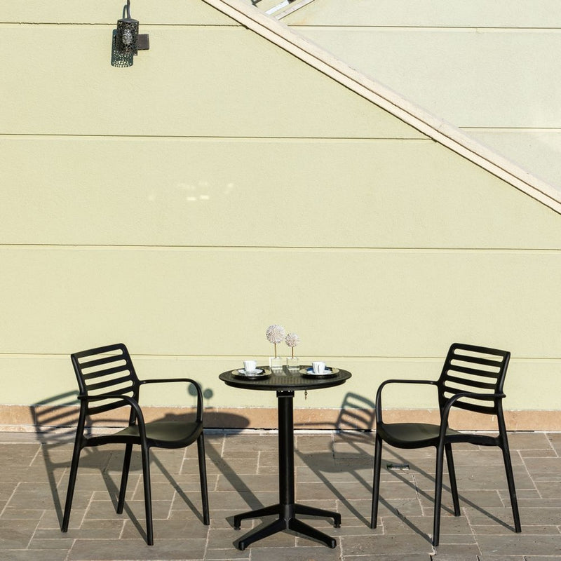 Tilia Louise-XL Polipropilen Kollu Bahçe, Balkon, Dış Mekan, Kafe, Restoran Sandalyesi-zoom-