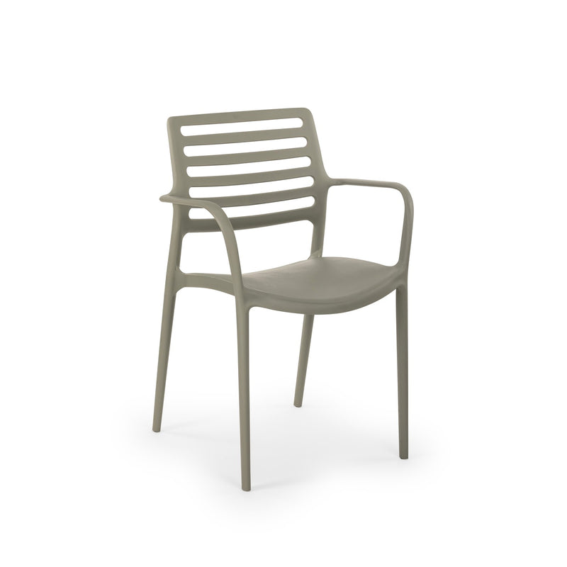 Tilia Louise-XL Polipropilen Kollu Bahçe, Balkon, Dış Mekan, Kafe, Restoran Sandalyesi-zoom-