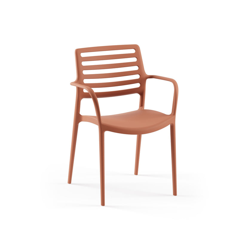 Tilia Louise-XL Polipropilen Kollu Bahçe, Balkon, Dış Mekan, Kafe, Restoran Sandalyesi-zoom-