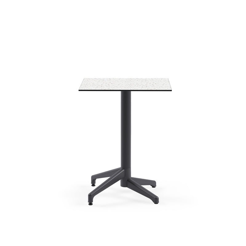 Tilia Moon-C Polipropilen Sabit Masa Kompakt Tabla 60X60 cm, Bahçe, Balkon, Dış Mekan, Kafe, Restoran İçin-zoom-
