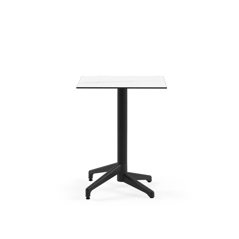 Tilia Moon-C Polipropilen Sabit Masa Kompakt Tabla 60X60 cm, Bahçe, Balkon, Dış Mekan, Kafe, Restoran İçin-zoom-