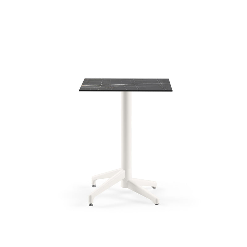 Tilia Moon-C Polipropilen Sabit Masa Kompakt Tabla 60X60 cm, Bahçe, Balkon, Dış Mekan, Kafe, Restoran İçin-zoom-