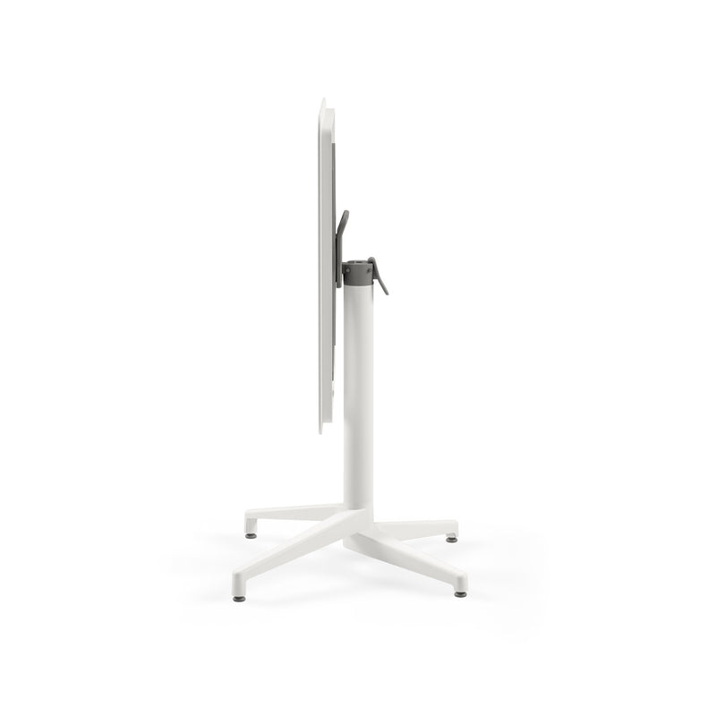 Tilia 2 Kişilik Polipropilen Bahçe, Balkon Masa Takımı Beyaz (Moon Katlanır Masa Ø60 cm + Nes Sandalye)-zoom-