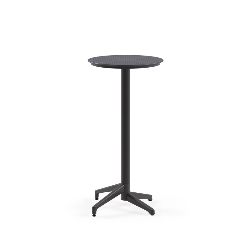 Tilia Moon Sabit Polipropilen Bar Masası Ø60 cm, Bahçe, Balkon, Dış Mekan, Kafe, Restoran İçin-zoom-