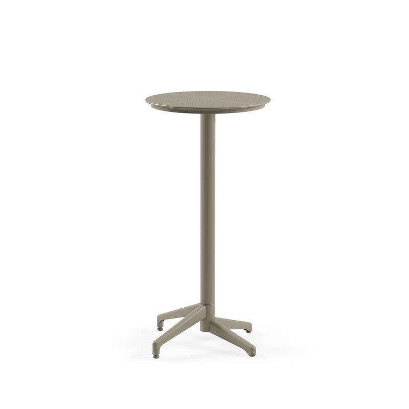 Tilia Moon Sabit Polipropilen Bar Masası Ø60 cm, Bahçe, Balkon, Dış Mekan, Kafe, Restoran İçin-zoom-