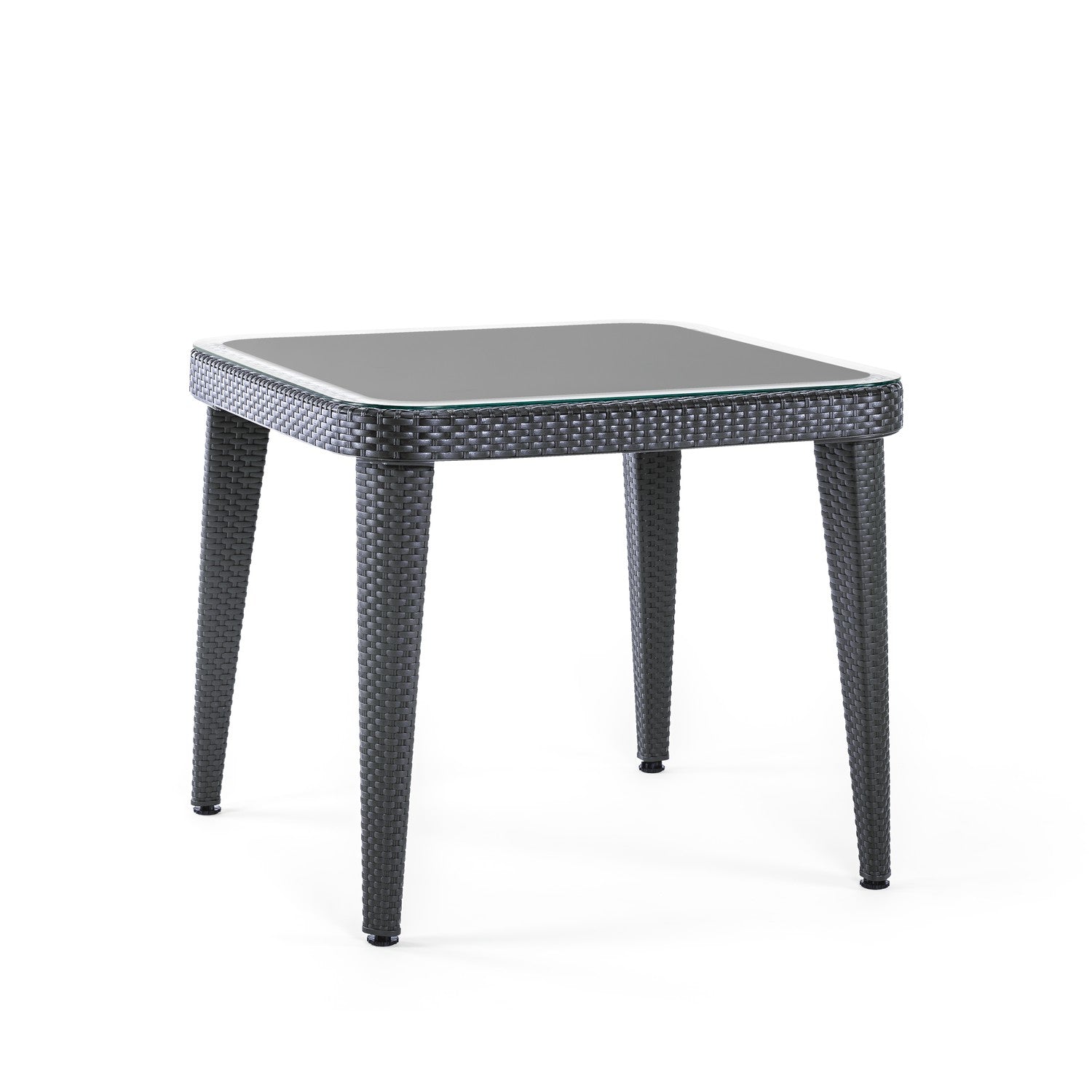 Tilia Osaka Rattan Bahçe, Balkon Masa Cam Tabla 90×90 cm