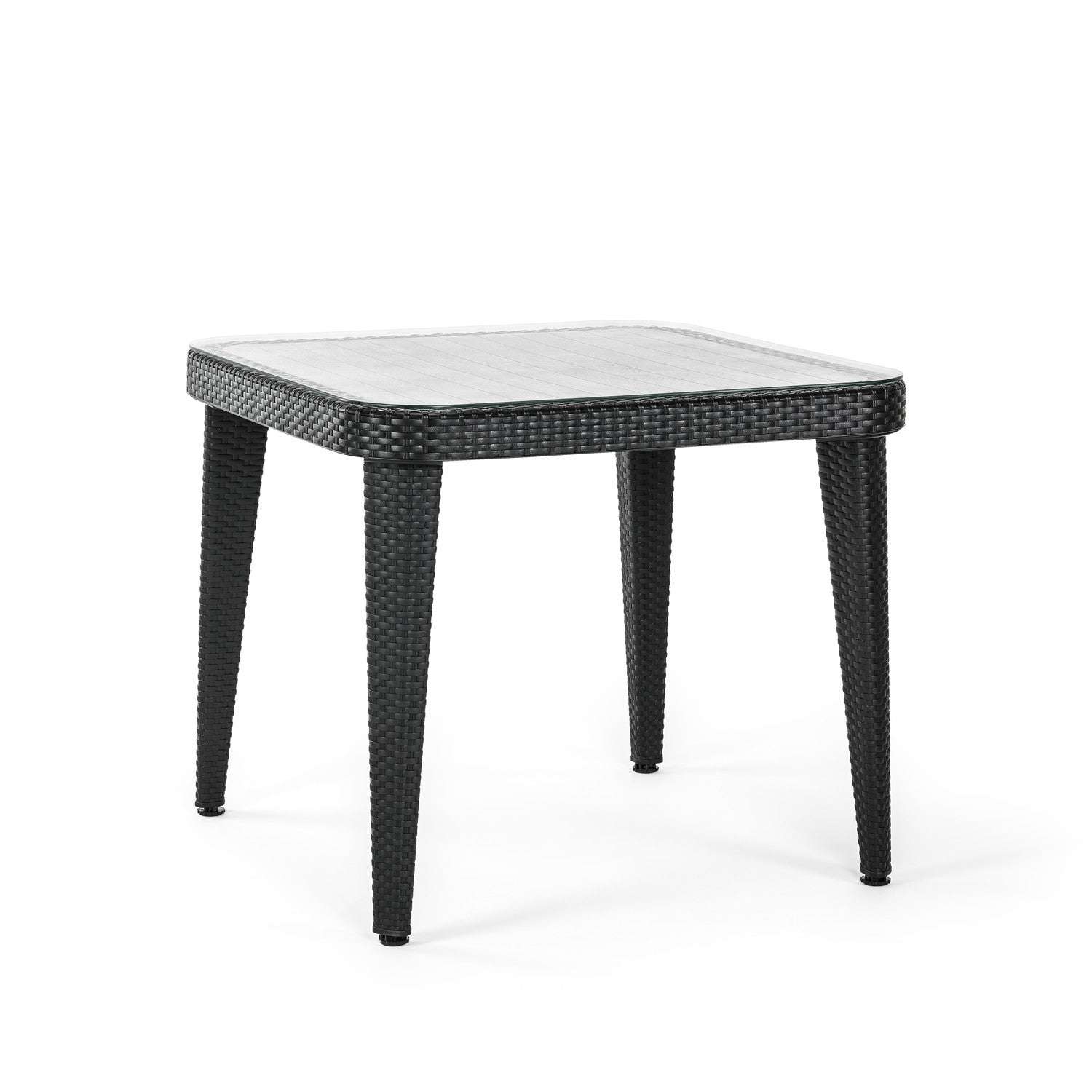 Tilia Osaka Rattan Bahçe, Balkon Masa Cam Tabla 90×90 cm-3