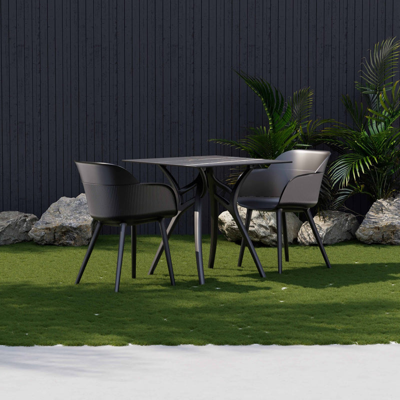 Tilia Shell-P Polipropilen Kollu Bahçe, Balkon, Kafe, Restoran Sandalyesi-zoom-