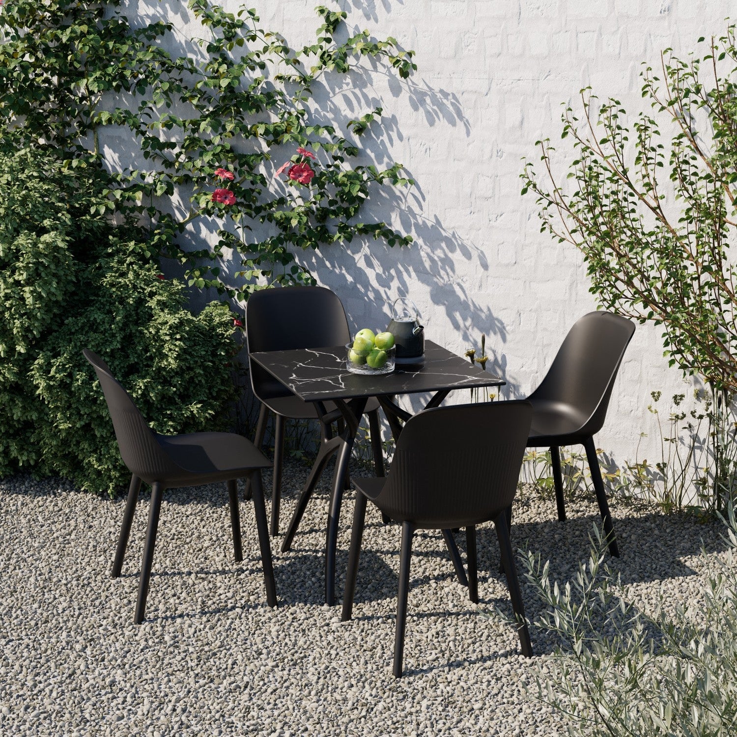 Tilia Shell-P Polipropilen Bahçe, Balkon, Kafe, Restoran Sandalyesi-7