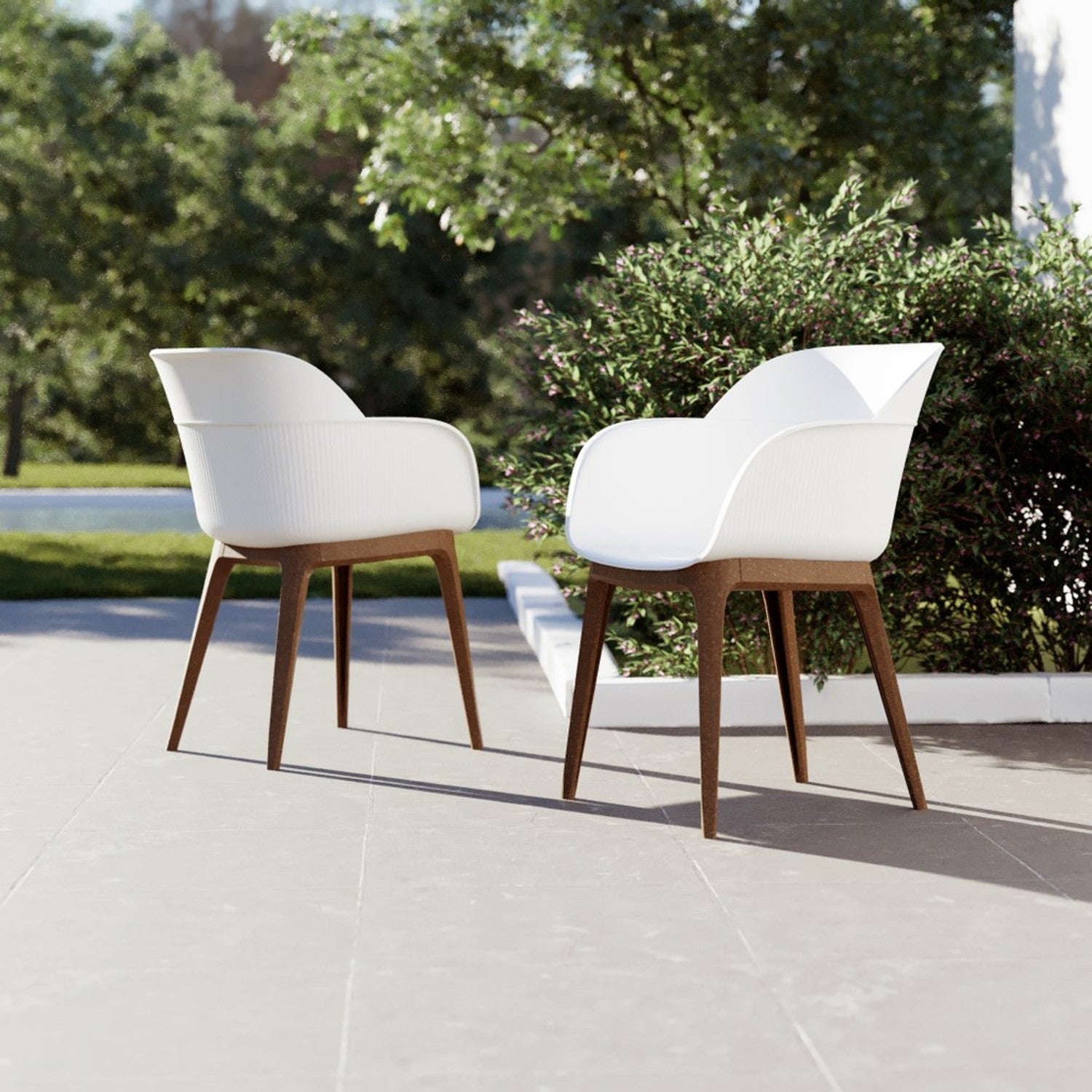 Tilia Shell-WP Polipropilen Kollu Bahçe, Balkon, Kafe, Restoran Sandalyesi-2