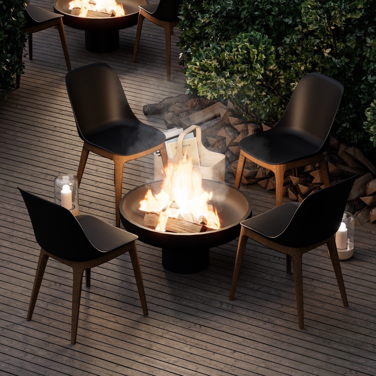 Tilia Shell-WP Polipropilen Bahçe, Balkon, Kafe, Restoran Sandalyesi-4