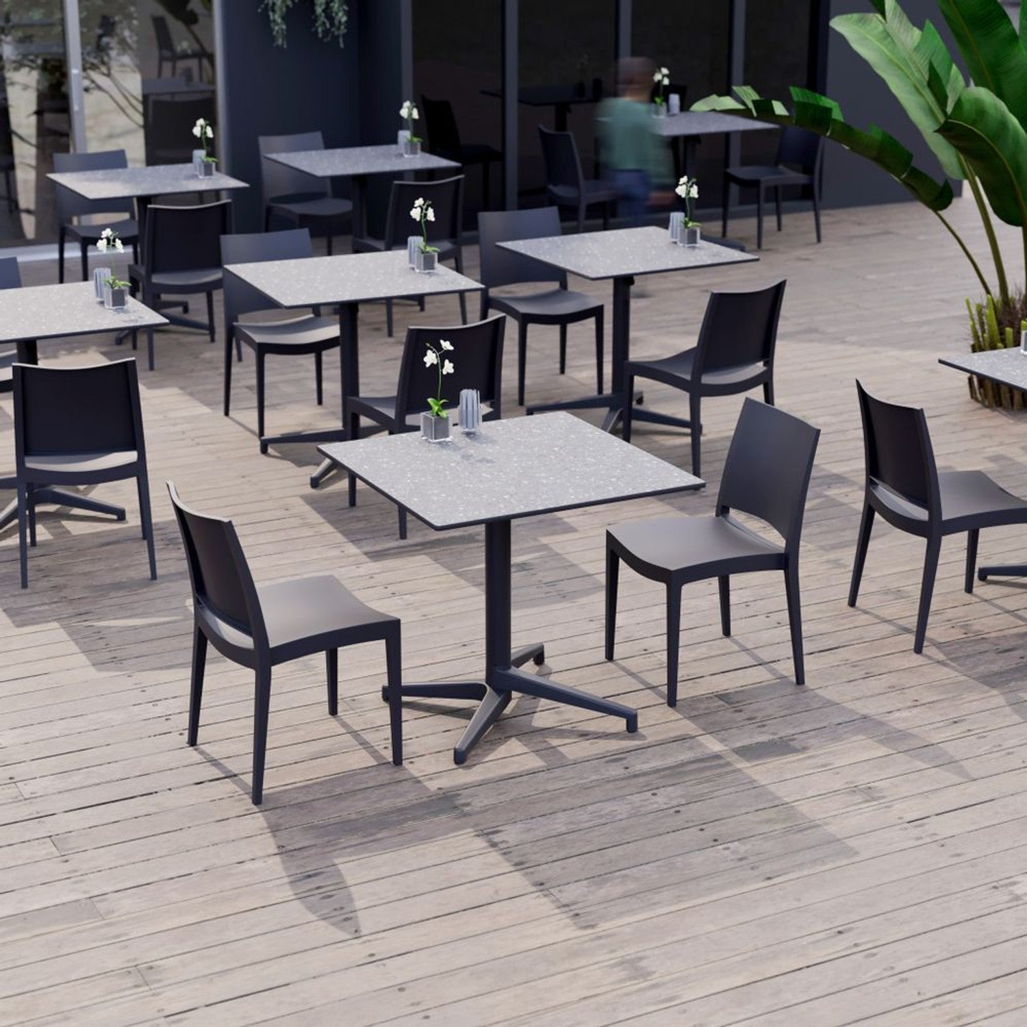 Tilia Specto Polipropilen Bahçe, Balkon, Dış Mekan, Kafe, Restoran Sandalyesi-4