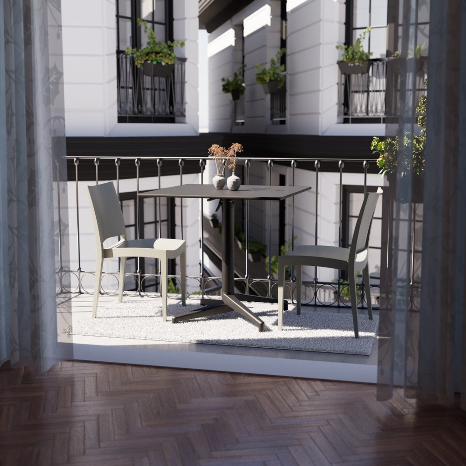 Tilia Specto Polipropilen Bahçe, Balkon, Dış Mekan, Kafe, Restoran Sandalyesi-2
